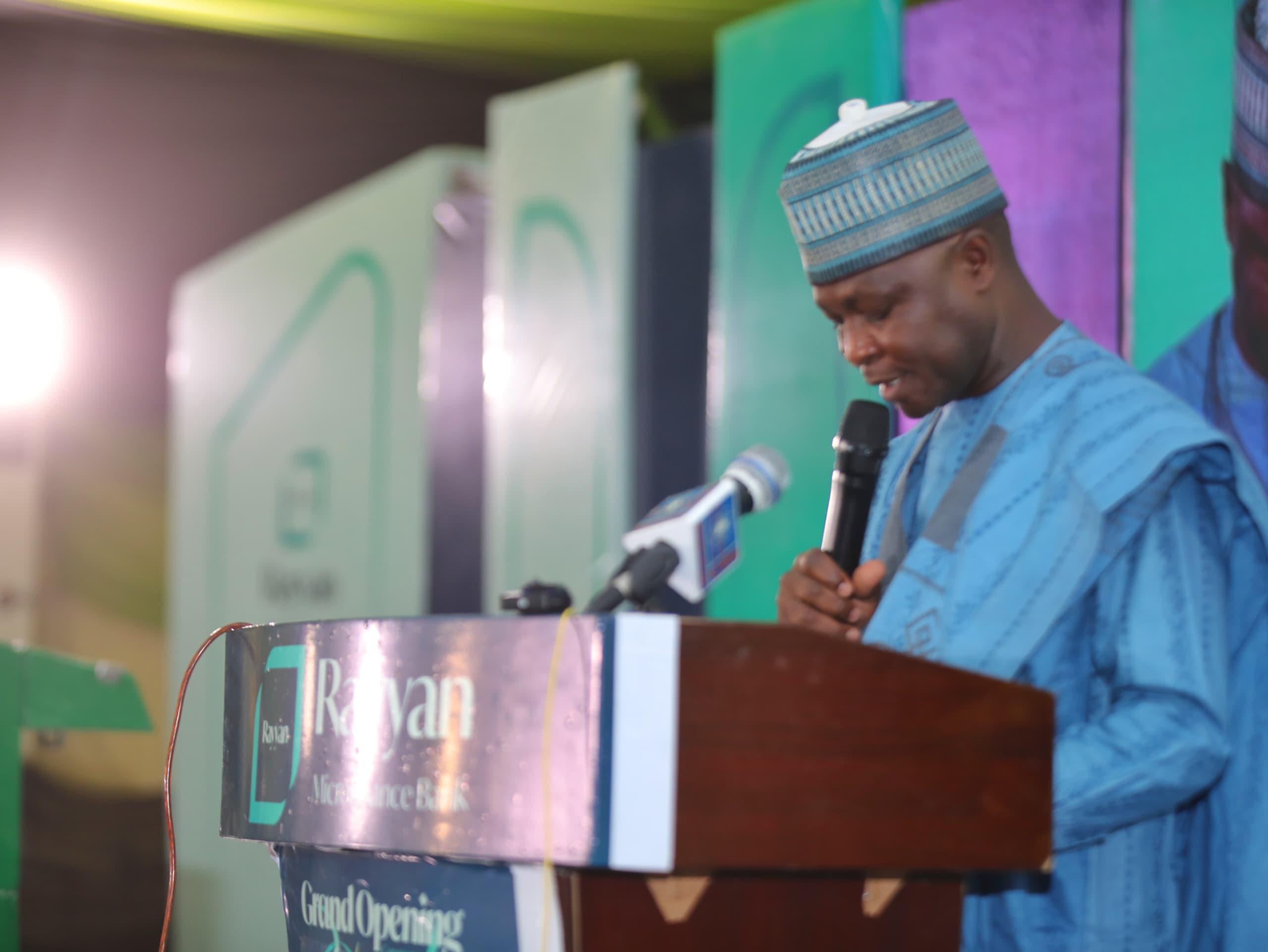 Borno Governor unveils Rayyan Microfinance Bank. 