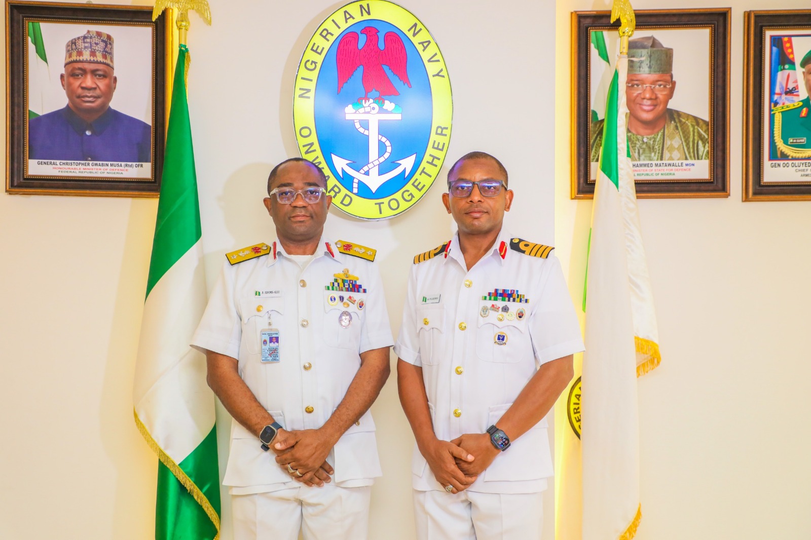 Navy Appoints Folorunsho as Director of Naval Information
‎
‎
‎
‎
‎
‎The Nigerian Navy has appointed Captain Abiodun Abidemi Folorunsho as the new Director of Naval Information and spokesperson for the Service.
‎
‎This was disclosed in a statement signed by the Chief of Policy and Plans, Rear Admiral AO Olodude, in January 2026.
‎
‎According to the statement, the appointment was approved by the Chief of the Naval Staff, Vice Admiral Idi Abbas.
‎
‎“Captain Abiodun Abidemi Folorunsho took over from Commodore Aiwuyor Adams-Aliu on January 27, 2026,” Olodude said.
‎
‎He added that Adams-Aliu had been redeployed as Commander of NNS BEECROFT.
‎
‎The statement noted that Folorunsho holds multiple degrees in engineering, defence and security studies.
‎
‎It highlighted his training in Nigeria, Pakistan, Sweden and the United States.
‎
‎Olodude said the new spokesperson had served in several operational and strategic roles.
‎
‎“He has extensive experience in public relations and information management,” he stated.
‎
‎He expressed confidence that the appointment would enhance the Navy’s communication strategy.
‎
‎
