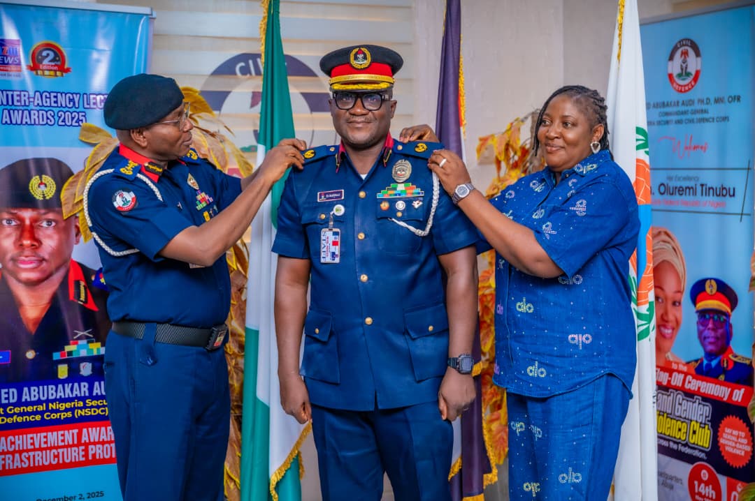 Abolurin Congratulates NSCDC National PRO on Promotion to Assistant Commandant