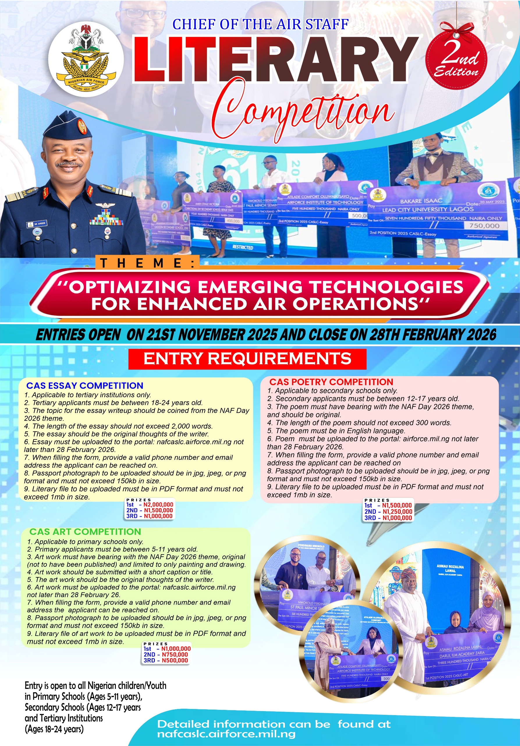 CAS Literary Competition Mobilises Youth for Innovation in Air Power, Emerging Technologies