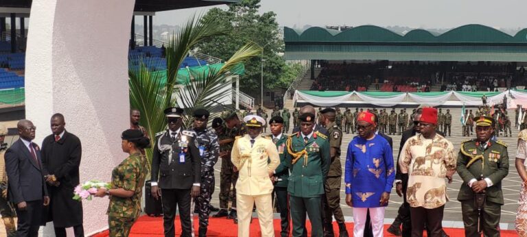 CP Orutugu and Governor Soludo Lead Wreath-Laying Ceremony for Fallen Heroes in Anambra
