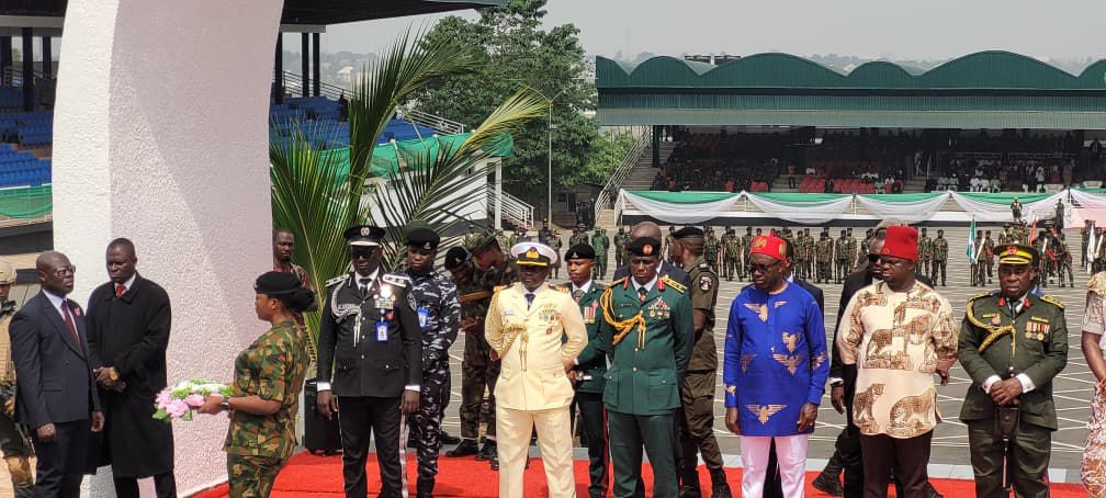 CP Orutugu and Governor Soludo Lead Wreath-Laying Ceremony for Fallen Heroes in Anambra
