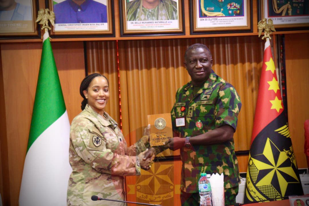 Nigeria–US Military Alliance: COAS Seeks Deeper Strategic Engagement to Tackle Security Threats
