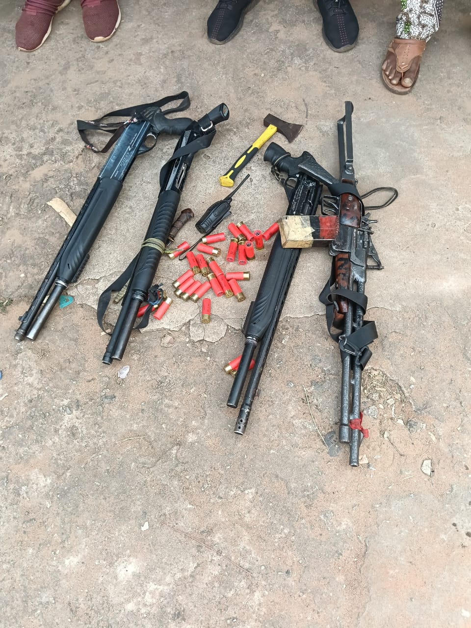 Delta Police Intercept Armed Gang, Recover Pump-Action Guns, Dane Gun, Battle Axe; Bust Drug Syndicate In Coordinated Operations