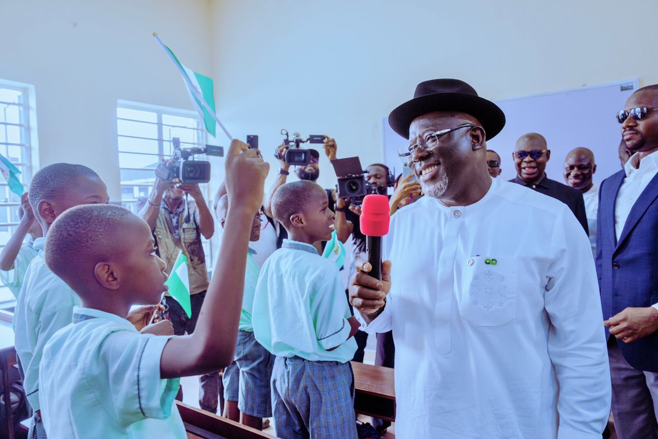 Jubilation As Oborevwori Inaugurates Model Technical College, Omadino 