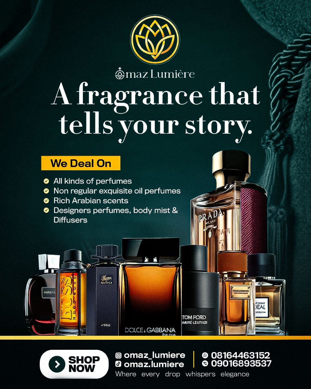 Omaz Lumière Enters Fragrance Market, Promises Scents That Tell Personal Stories