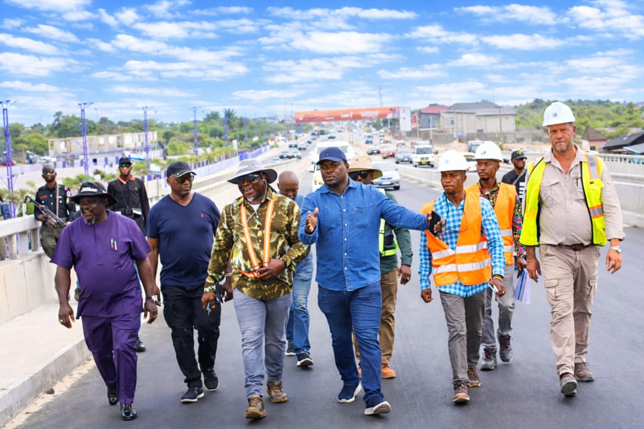 DSC Roundabout Flyover Nears Completion as Delta Govt Conducts Pre-Handover Inspection