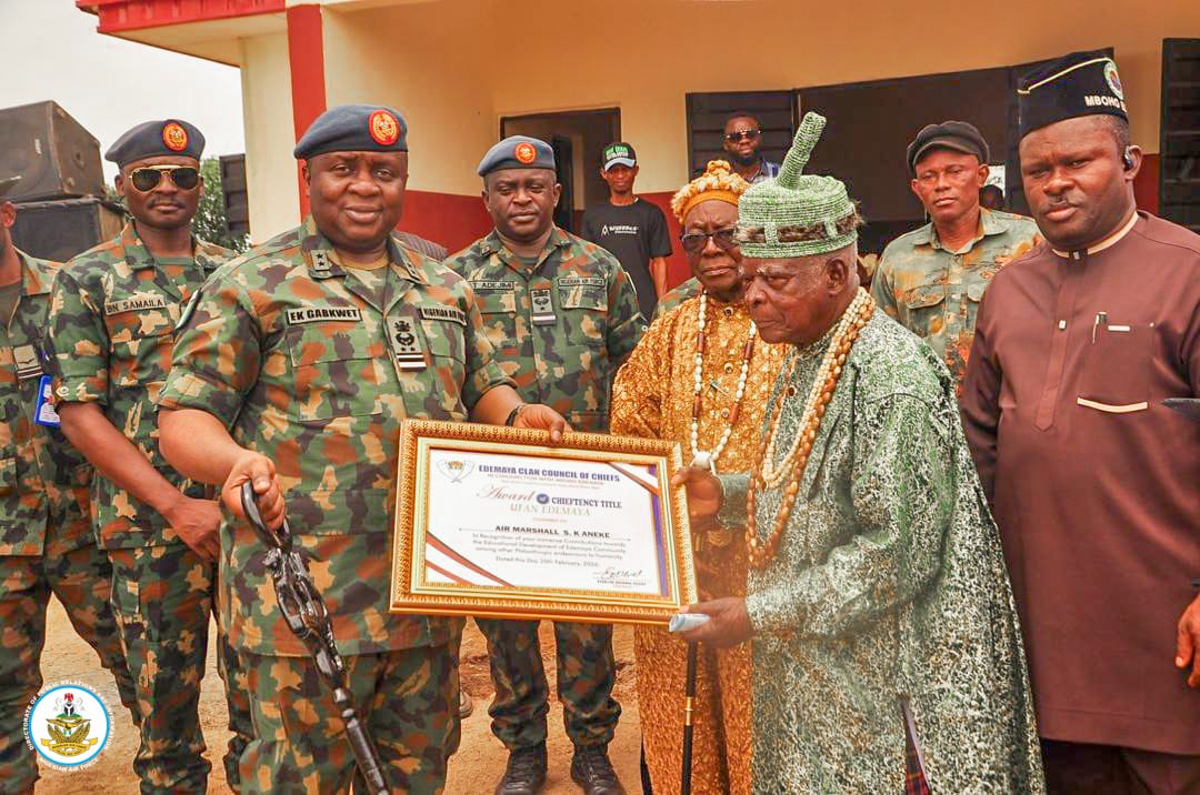 NAF Deepens Civil–Military Ties, CAS Honoured With Traditional Title In Akwa Ibom