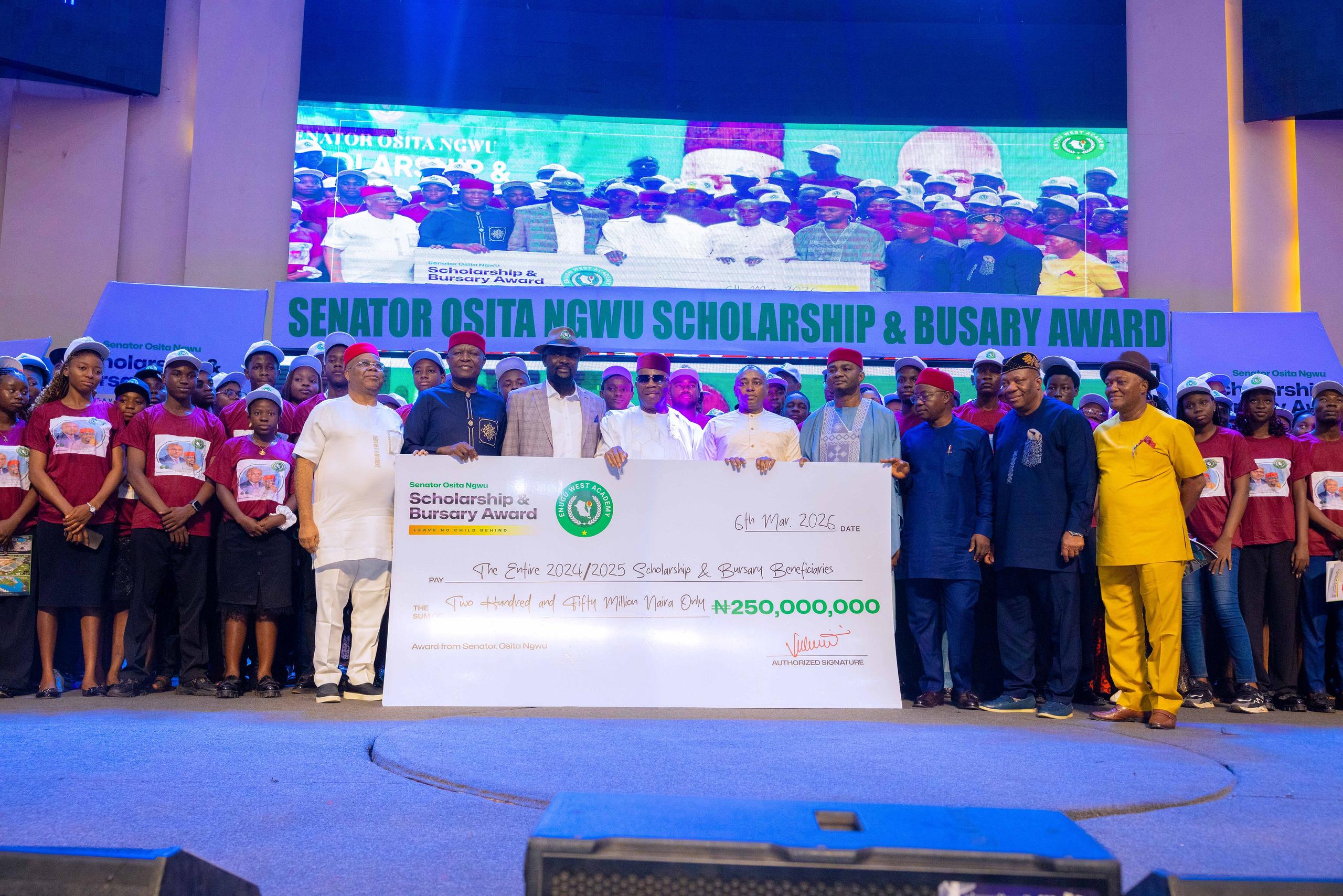 Senator Ngwu Scholarships: Enugu Govt Hails Investment in Education, Pledges Partnership