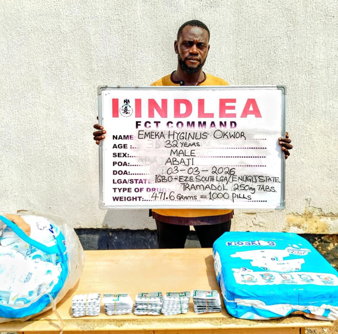 NDLEA arrests ex-Lagos councillor with drugs, intercepts narcotics in baby diapers

‎