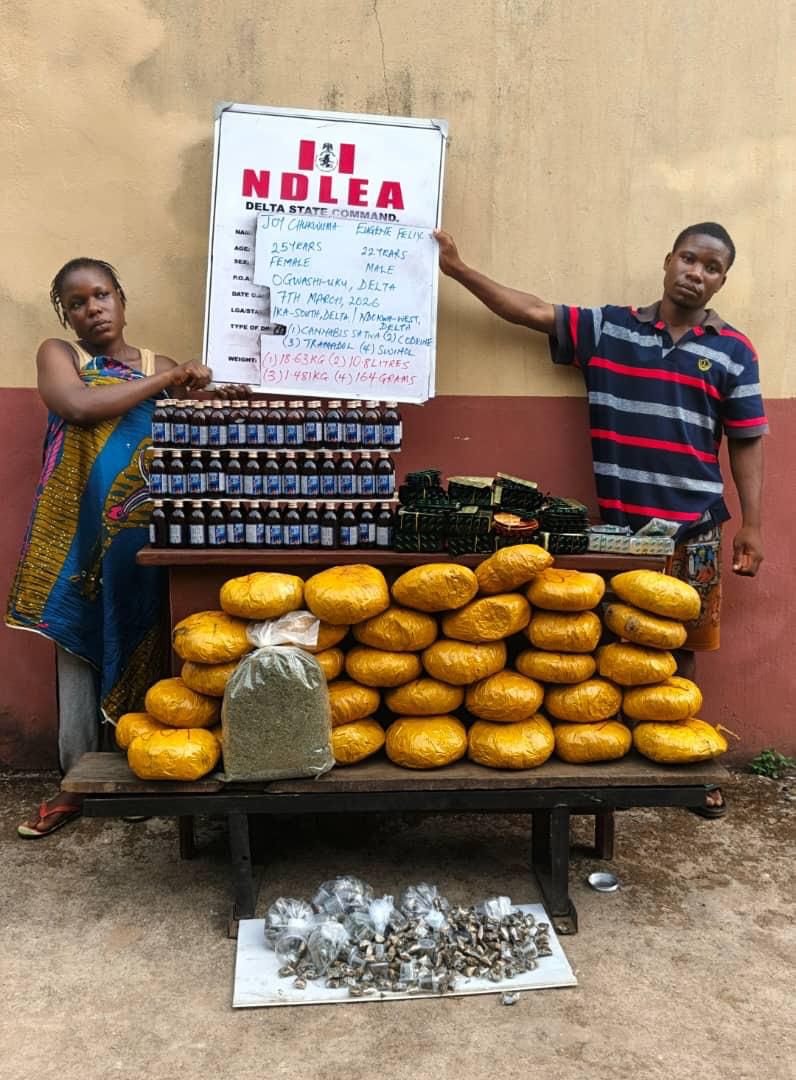 NDLEA arrests ex-Lagos councillor with drugs, intercepts narcotics in baby diapers

‎