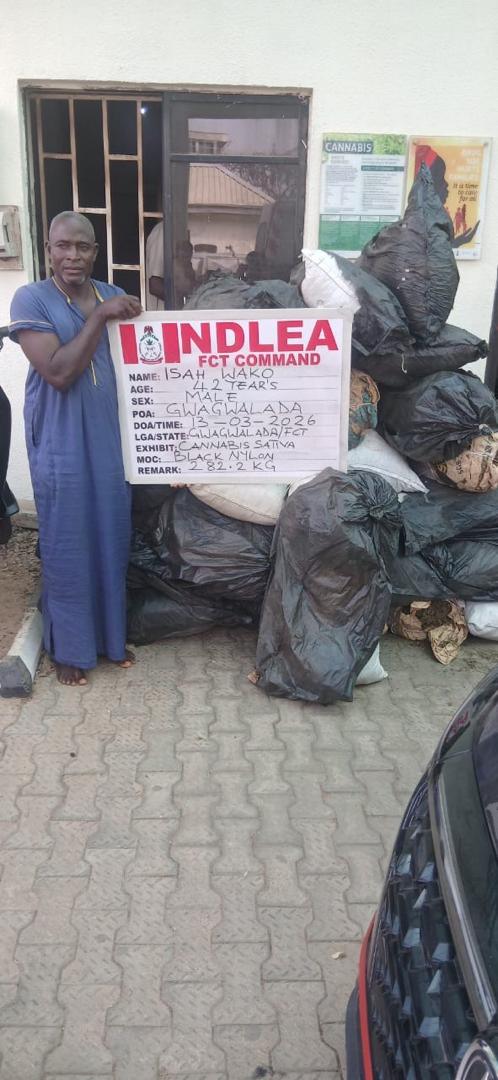 NDLEA arrests 74-year-old man with 11kg cocaine at Abuja airport

‎