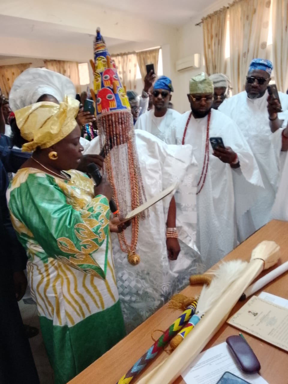 Aiyekooto Reporters Congratulates   Oba Rilwan Olawale Aremu Yekini (Cooler) As The Olora Of Ora, Kwara State
