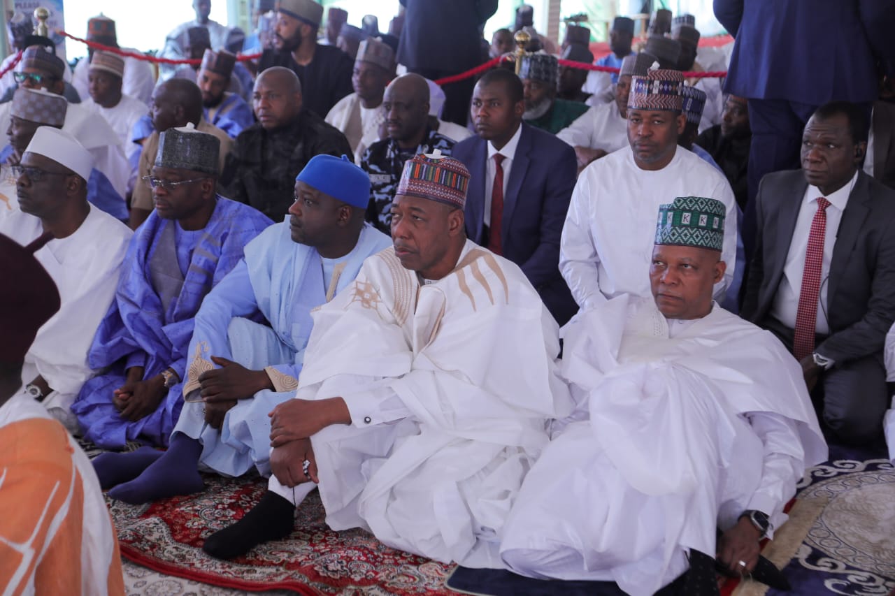 VP Shettima, Zulum Attend Eid Prayers at Ramat Square as Worshippers Observe Sallah Peacefully in Maiduguri.