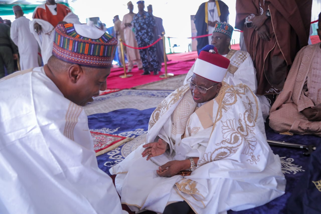 VP Shettima, Zulum Attend Eid Prayers at Ramat Square as Worshippers Observe Sallah Peacefully in Maiduguri.