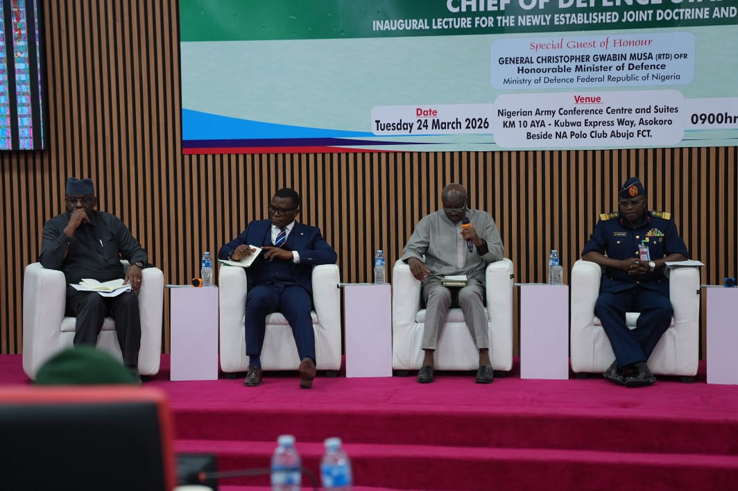 CDS Oluyede Pushes Border Synergy, Indigenous Defence Production at JDWC Inaugural Lecture

‎