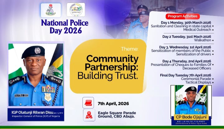 Ogun Police Roll Out Week-Long Activities For National Police Day 2026