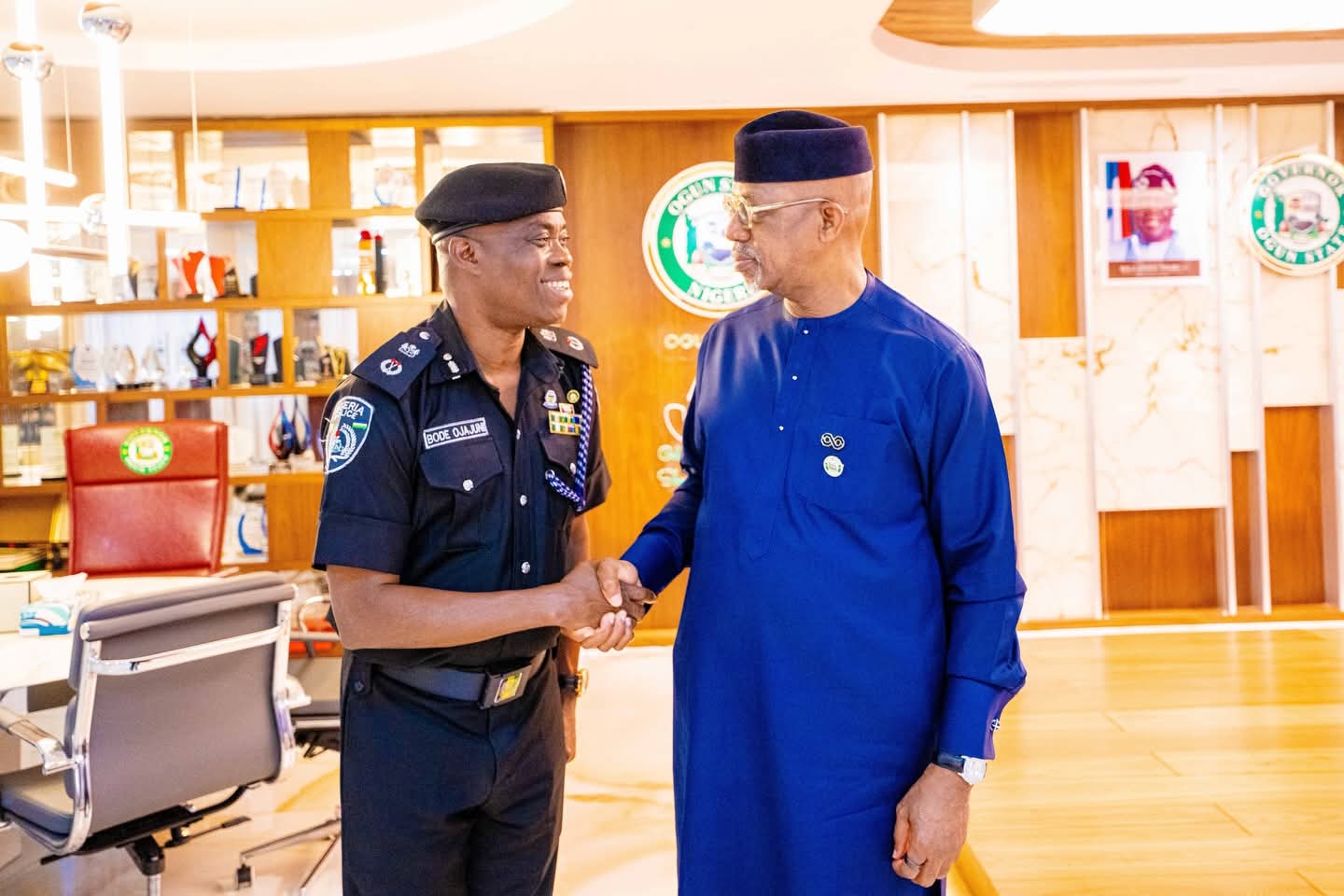 Ogun Governor Hosts New CP, Reaffirms Security as Top Priority

‎