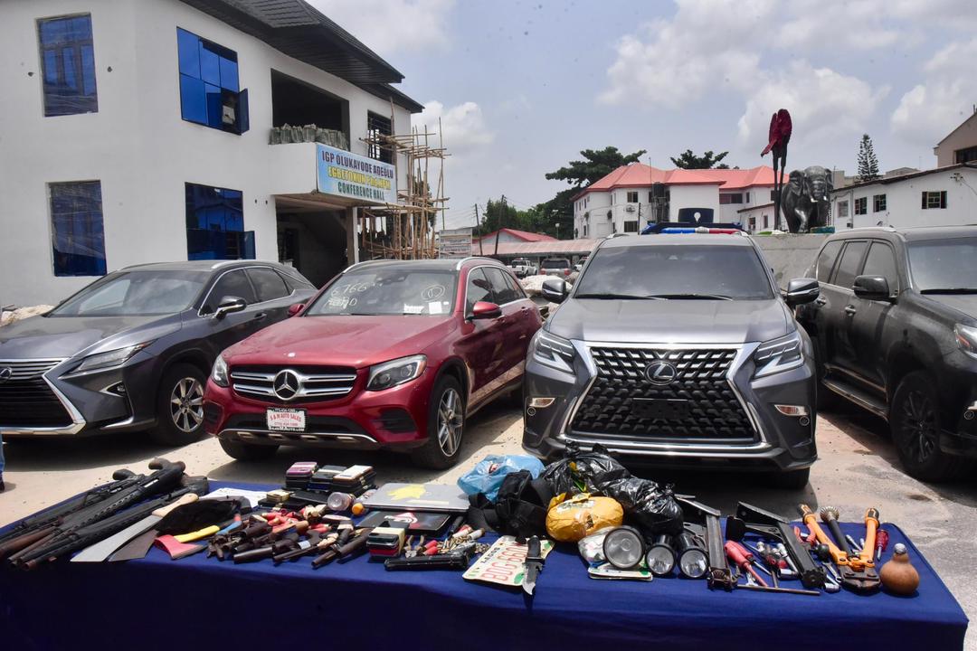 Lagos Police Record Major Crackdown on Crime, Arrest Dozens and Recover Arms, Vehicles