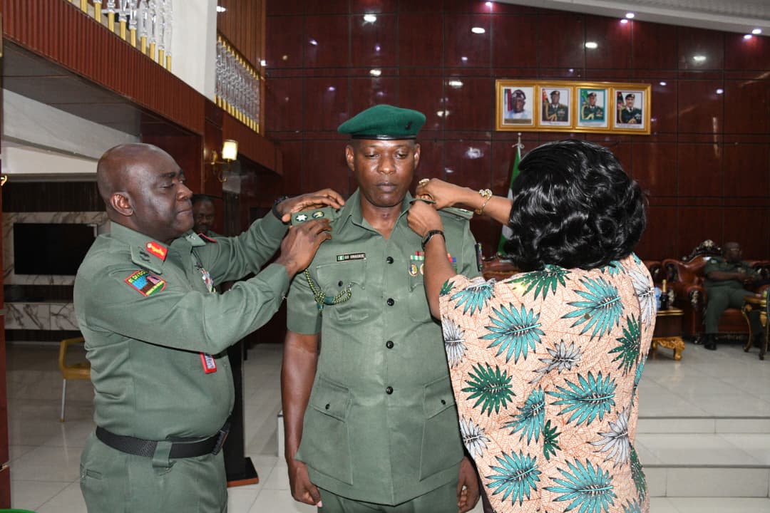 GOC Urges Newly Promoted Officers To Justify Confidence As Six Majors Become Lieutenant Colonels