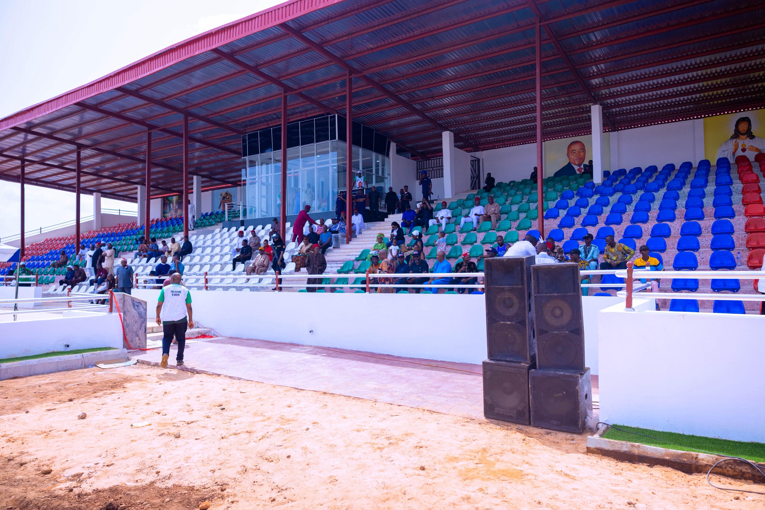 Gov. Mbah Commissions Ezeagu Sports, Cultural Centre, Urges Community Ownership