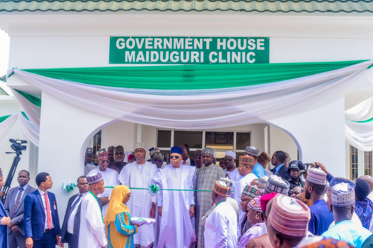 VP Shettima Commissions New Borno Governor’s Office Complex, Clinic, four others