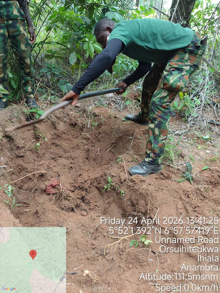 Army Clears IPOB/ESN Stronghold in Imo, Recovers Suspected Remains of Slain Wedding-Bound Soldiers