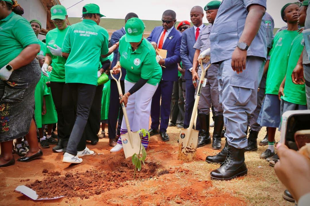 Customs Officers' Wives Launches Nationwide Tree Planting Campaign, Targets 1,000 Trees in 1 Hour