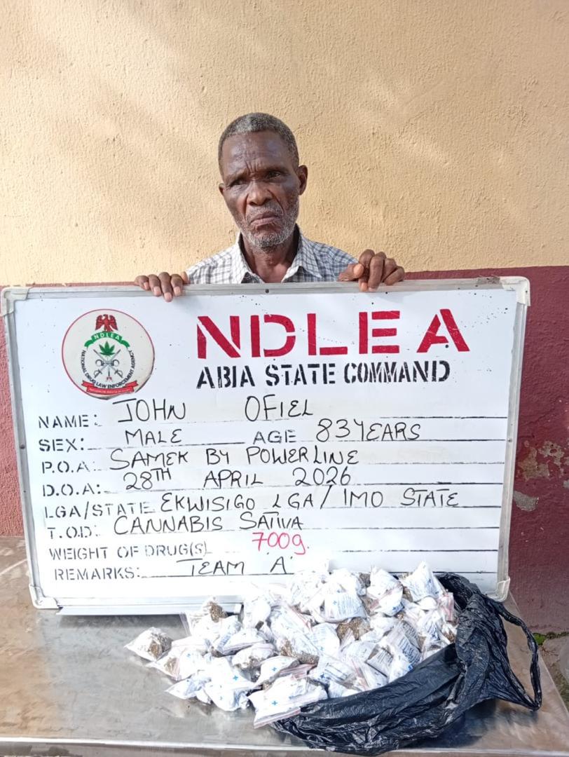 NDLEA Arrests 83-Year-Old, 78-Year-Old In Sweeping Nationwide Drug Clampdown