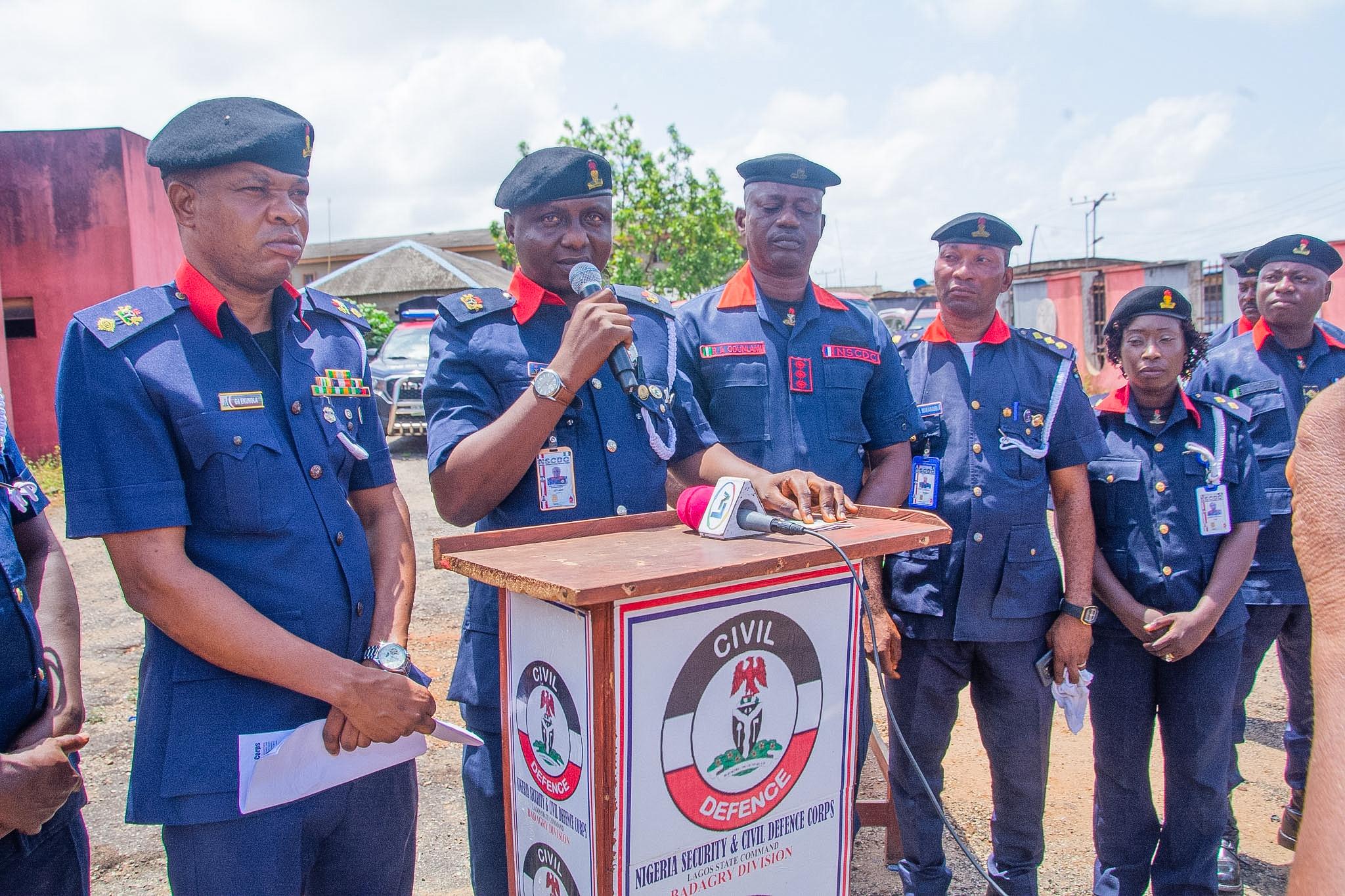 NSCDC arrests four foreign suspects over alleged human trafficking, internet fraud in Lagos
