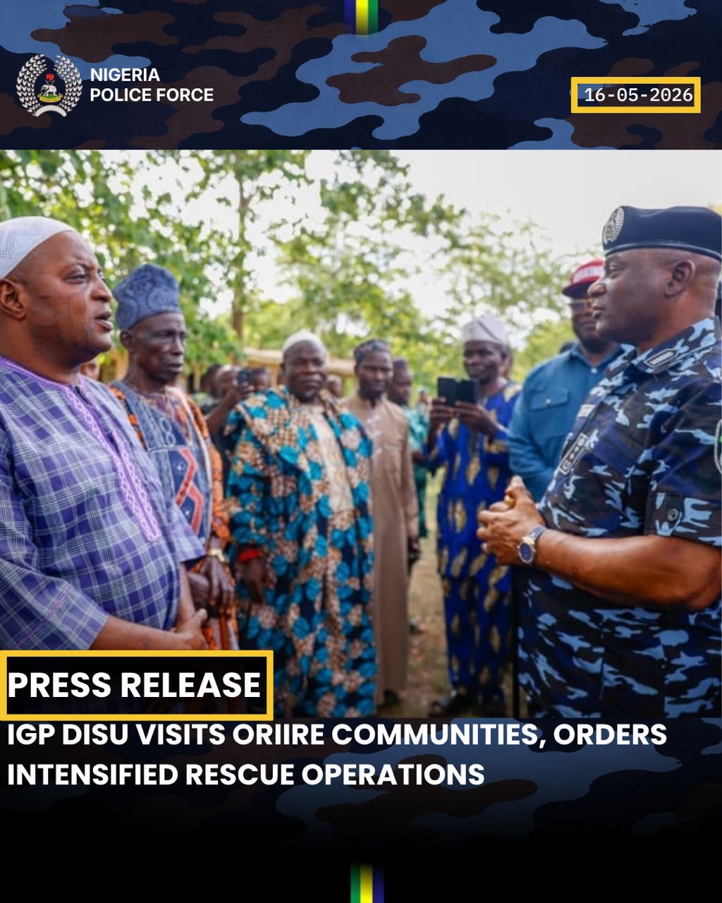 IGP Storms Oyo Over Deadly Oriire Attack, Orders Massive Rescue Operations