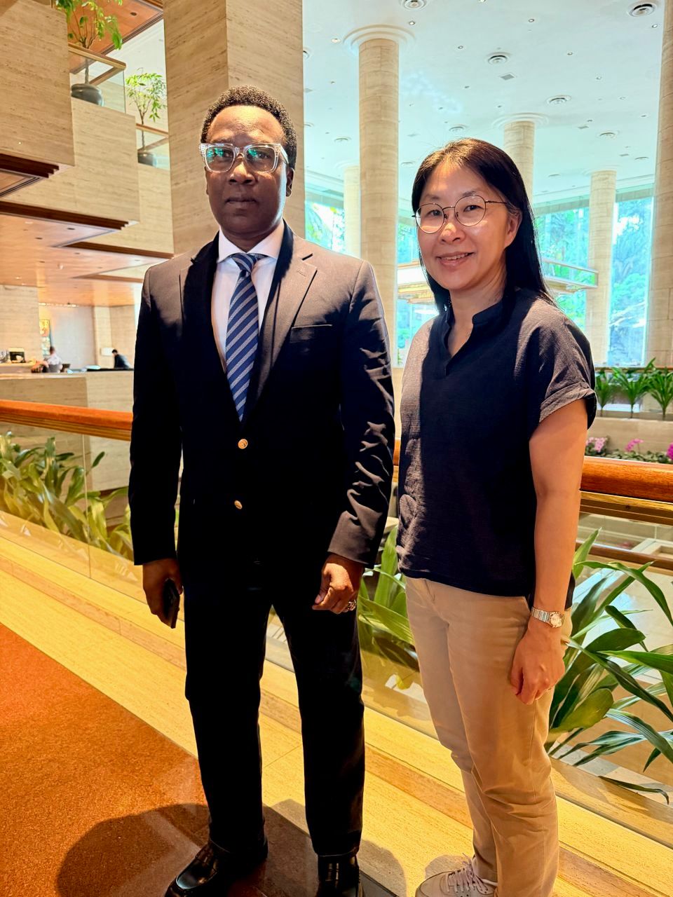 NiMet DG Anosike Meets KOH LI-NA, DG Meteorological Services of Singapore, on the Sidelines of Ecosperity Week 2026