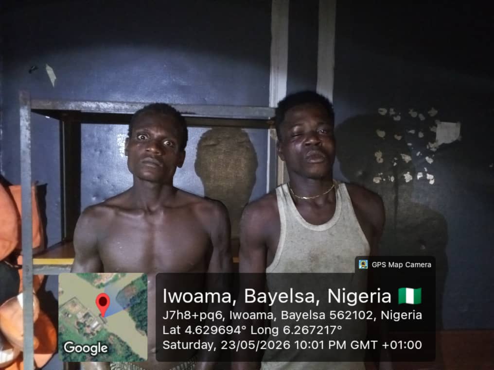 Navy Operatives Arrest Two Suspected Cable Vandals in Bayelsa
