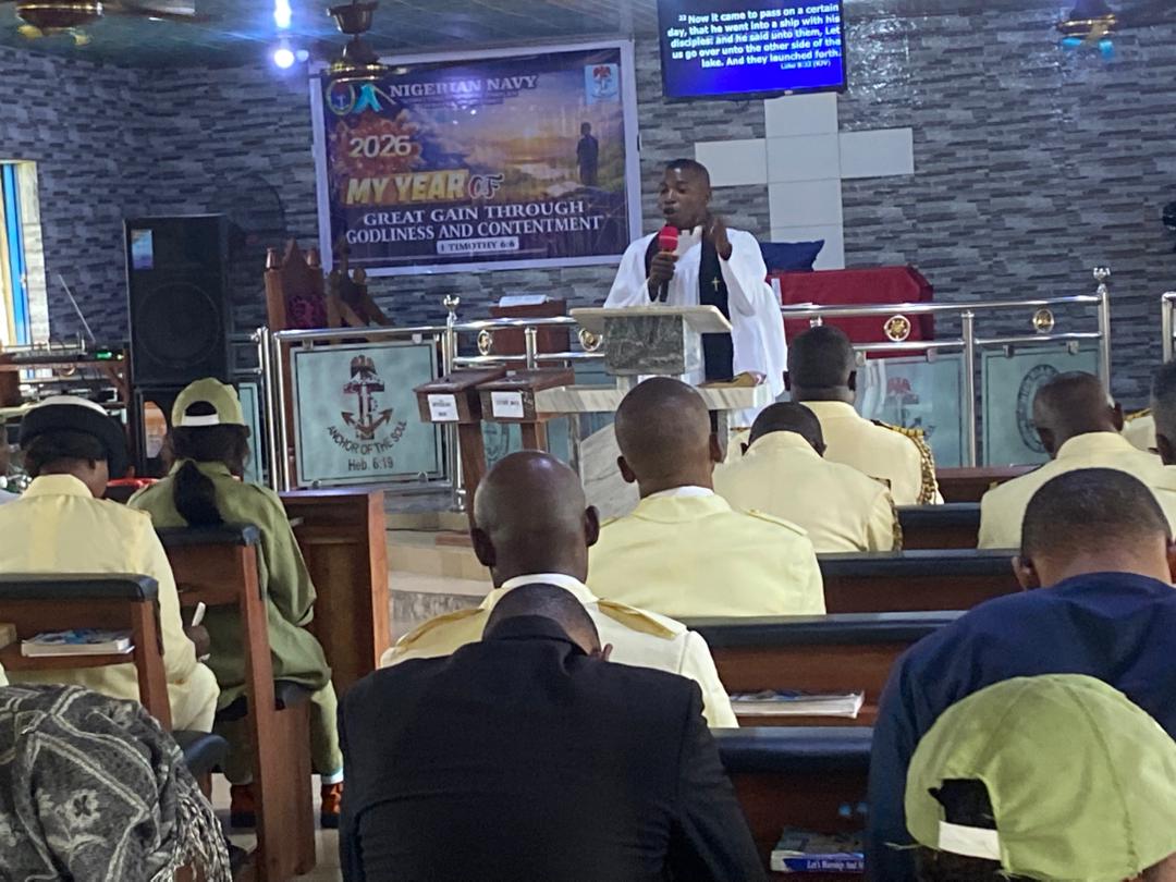 Nigerian Navy@70: FOB FORMOSO Holds Thanksgiving Service, Charges Personnel On Loyalty, Professionalism