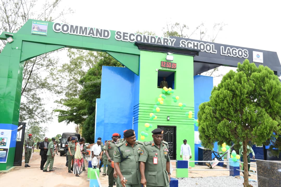 ‎Army Modernises Lagos Command School, Unveils Solar-Powered Security, CBT Facilities ‎