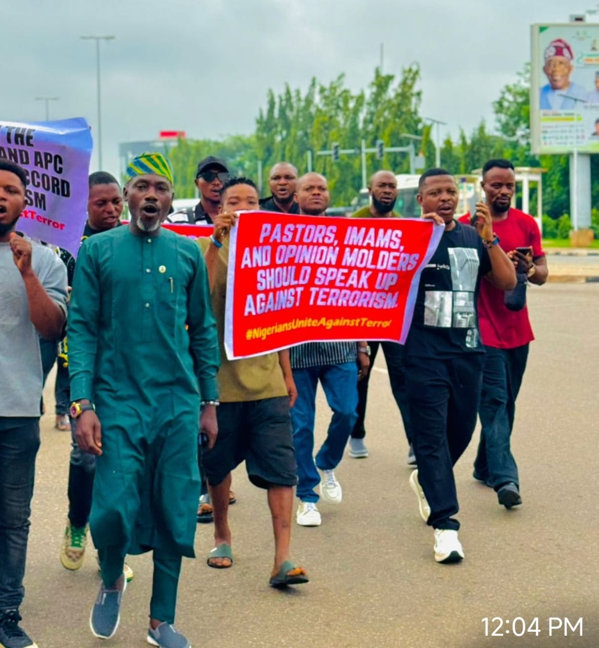 Youths March, Seek United Front Against Terrorism