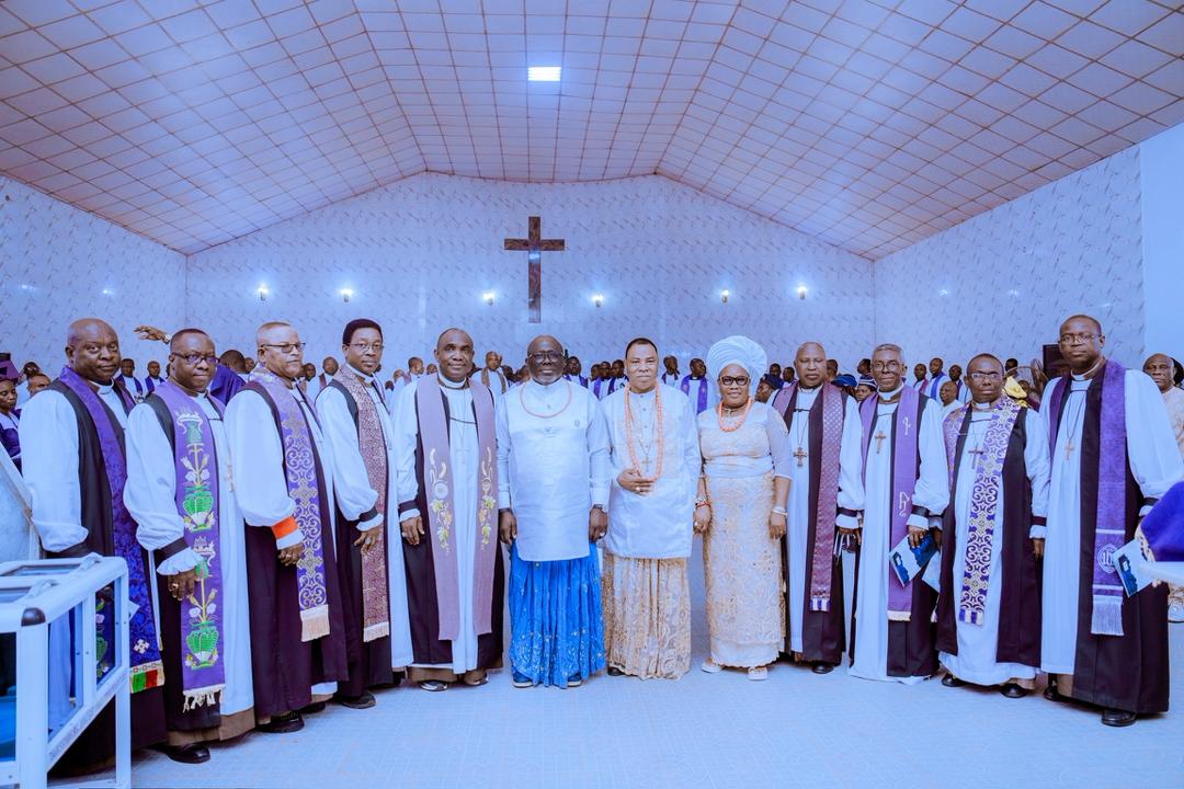 Oborevwori Condoles Bishop Aruakpor Over Mother's Passing, Says She Lived A Fulfilled Life