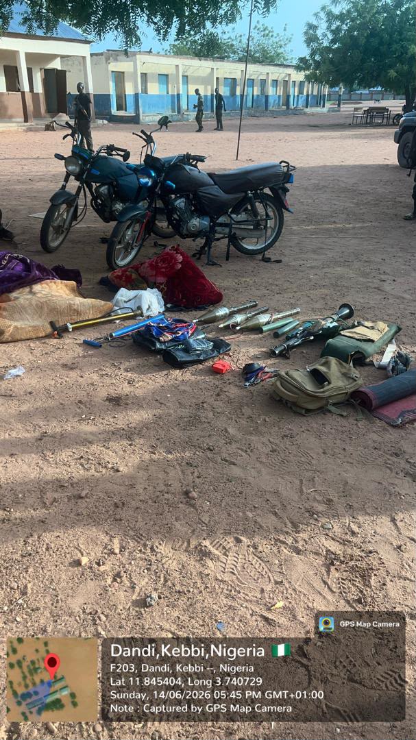 No Casualties as Troops Rout Lakurawa Terrorists Attack, Seize RPGs and Explosives in Kebbi