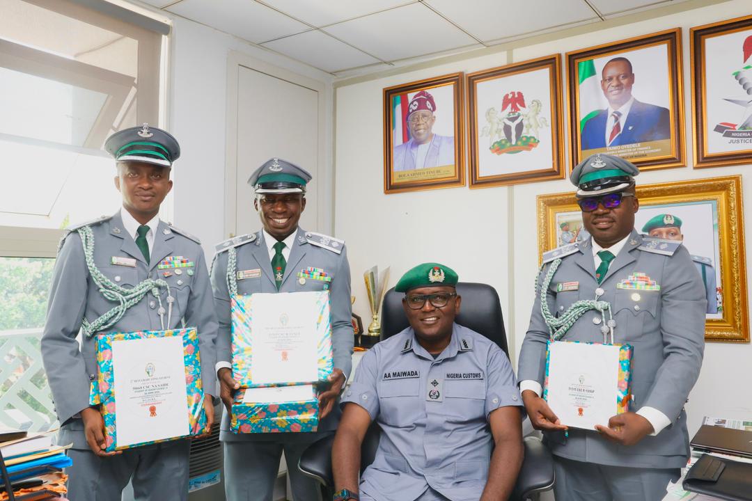 Officers of Nigeria Customs PR Unit Emerge Best, Second Best Graduating Students at NCCSC Gwagwalada 