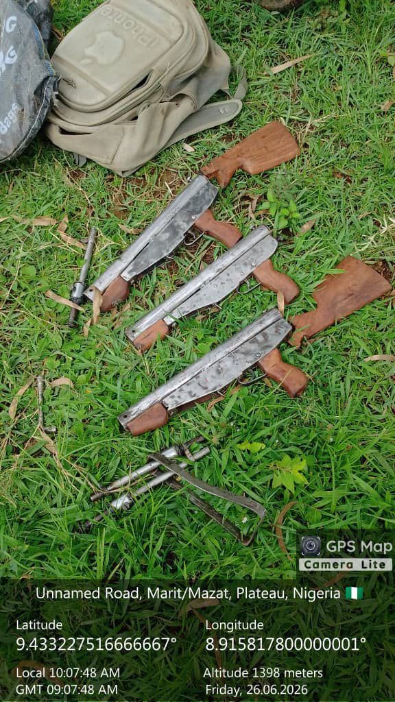 Troops Arrest Suspected Gunrunner, Recover Three Locally Made Rifles in Plateau