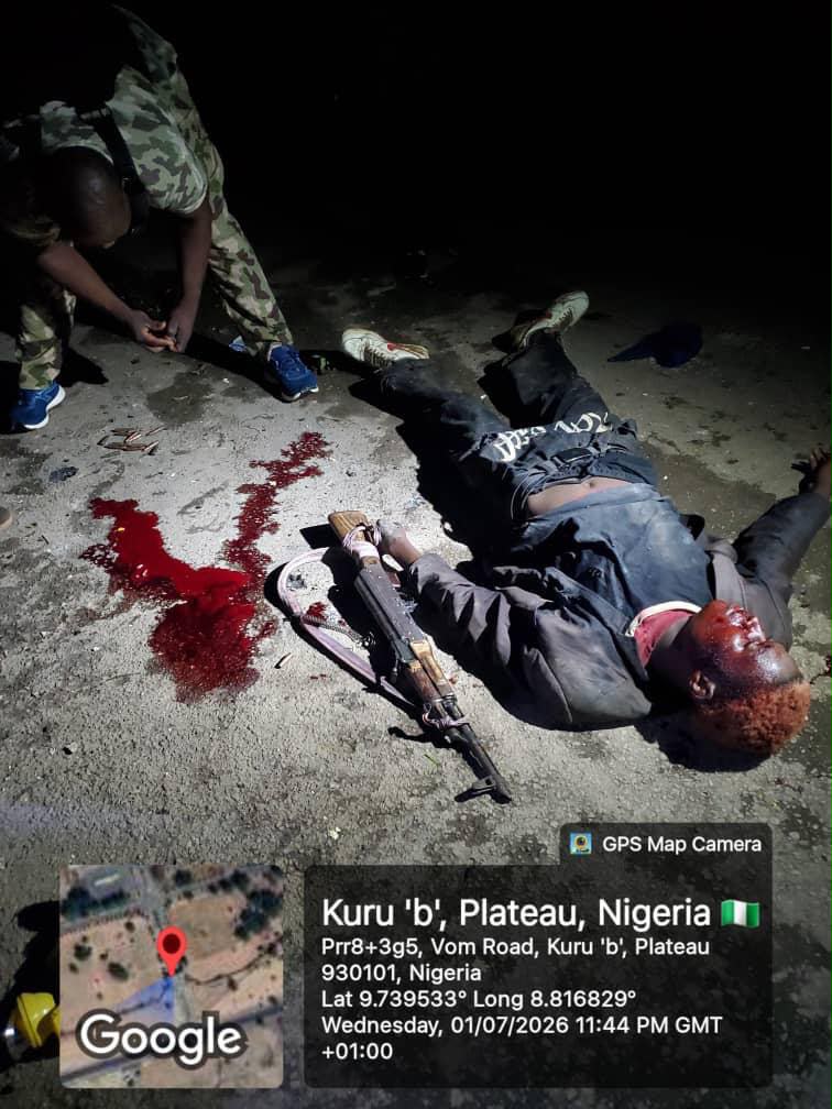 Troops Gun Down Suspected Berom Militia in Fresh Attack on NIPSS, Recover Rifle Stolen from Fallen Soldier