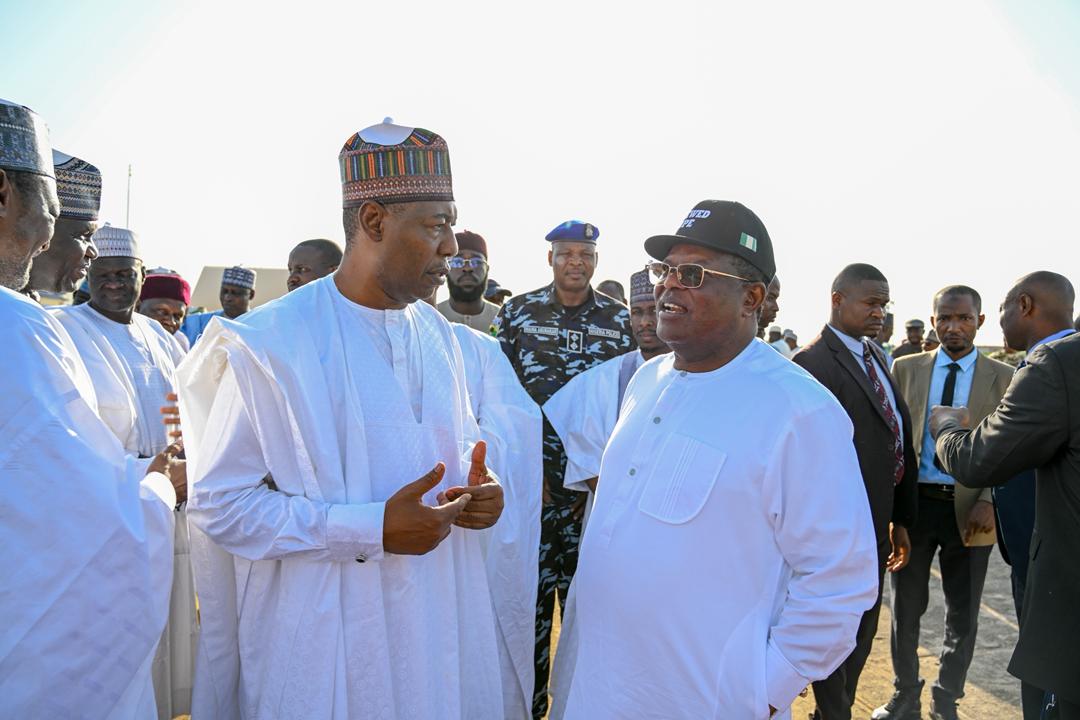 Umahi Arrives Borno Ahead of Tinubu’s Flag-Off of Key Road Rehabilitation Projects