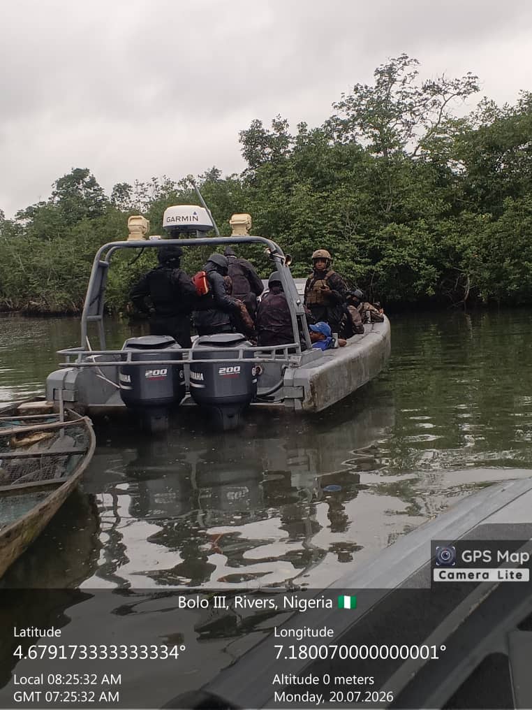 Navy Foils Illegal Refinery Expansion, Recovers 104,000 Litres of Suspected Stolen Crude in Rivers
