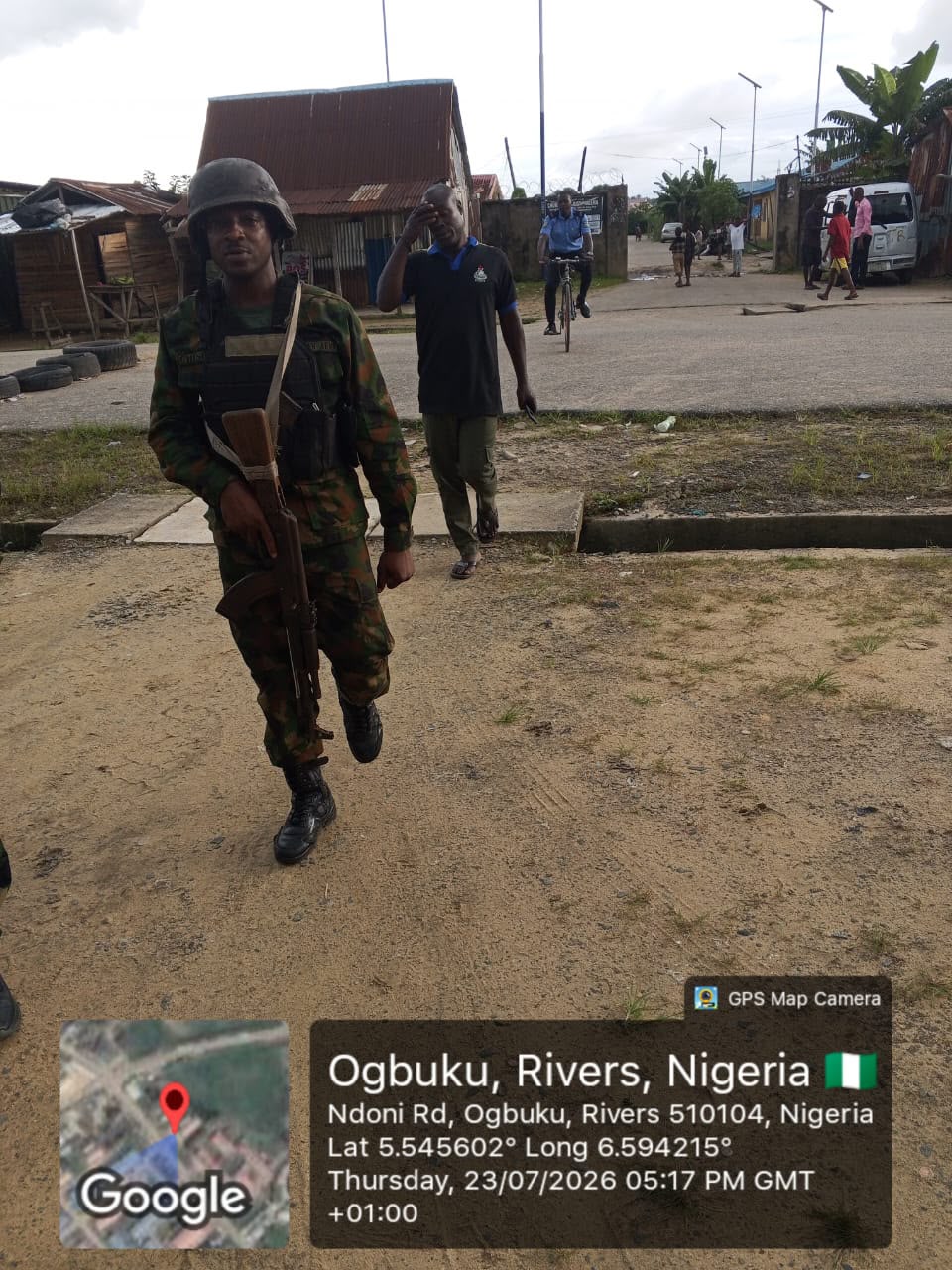 Troops bust criminal camp, seize rifles, ammunition in Rivers

‎