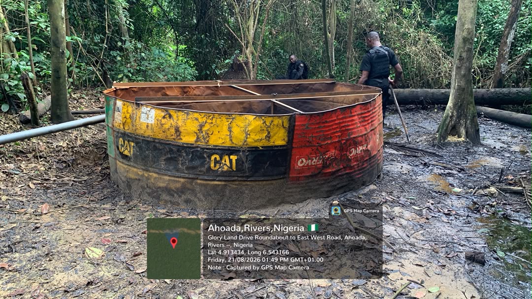 Navy Disrupts Reactivated Illegal Refining Sites, Recovers 91,000 Litres of Stolen Crude in Rivers