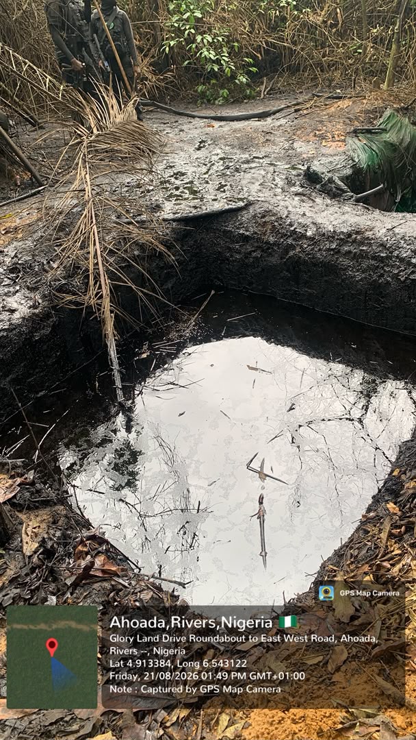 Navy Disrupts Reactivated Illegal Refining Sites, Recovers 91,000 Litres of Stolen Crude in Rivers