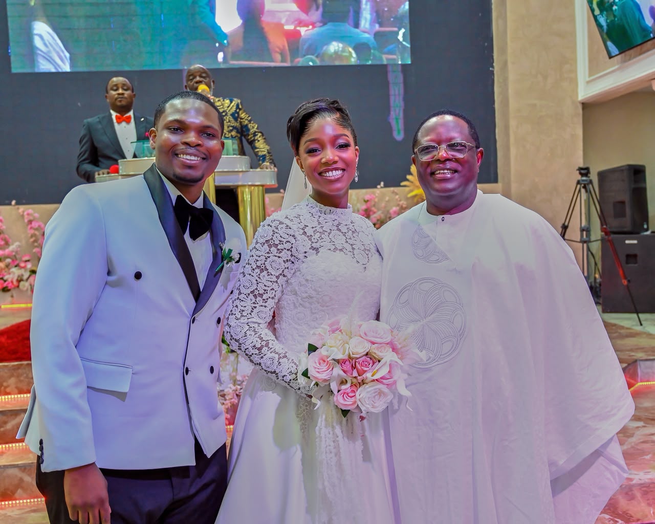 Umahi, Sanwo-Olu, Abiodun, Otti, Elumelu, Others Celebrate Shekina, Shope’s Wedding