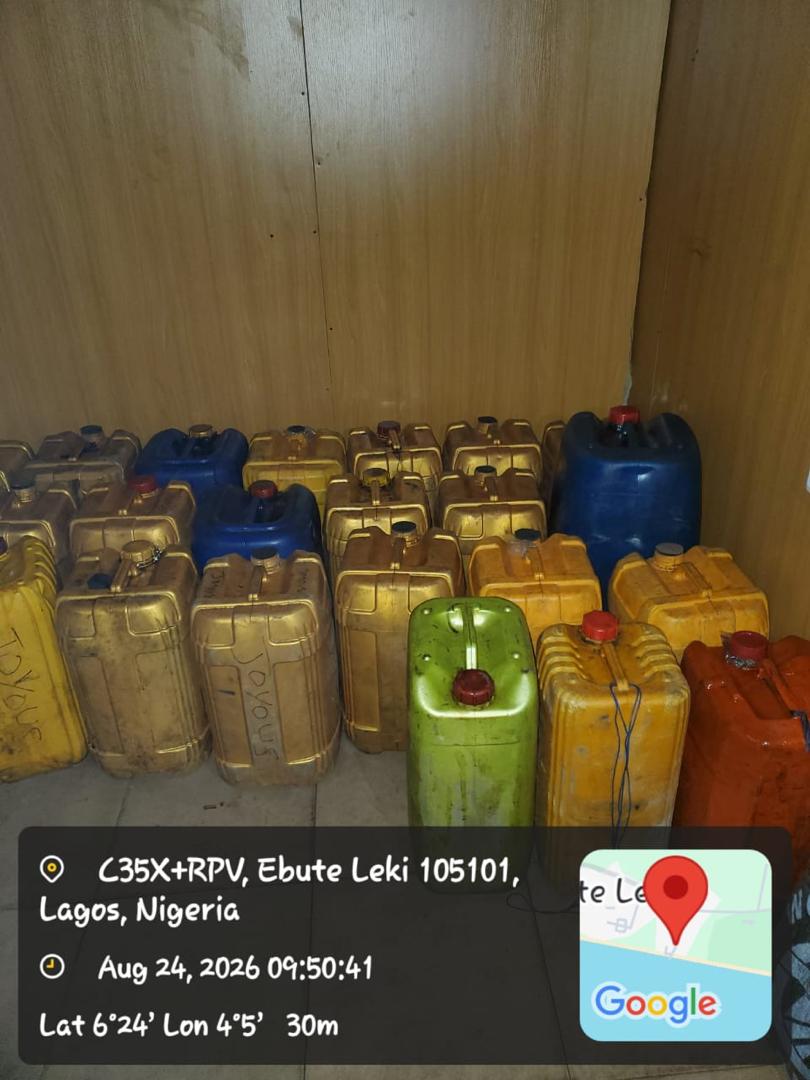 Nigerian Navy intercepts 500 litres of suspected illicit AGO, cannabis in Lagos