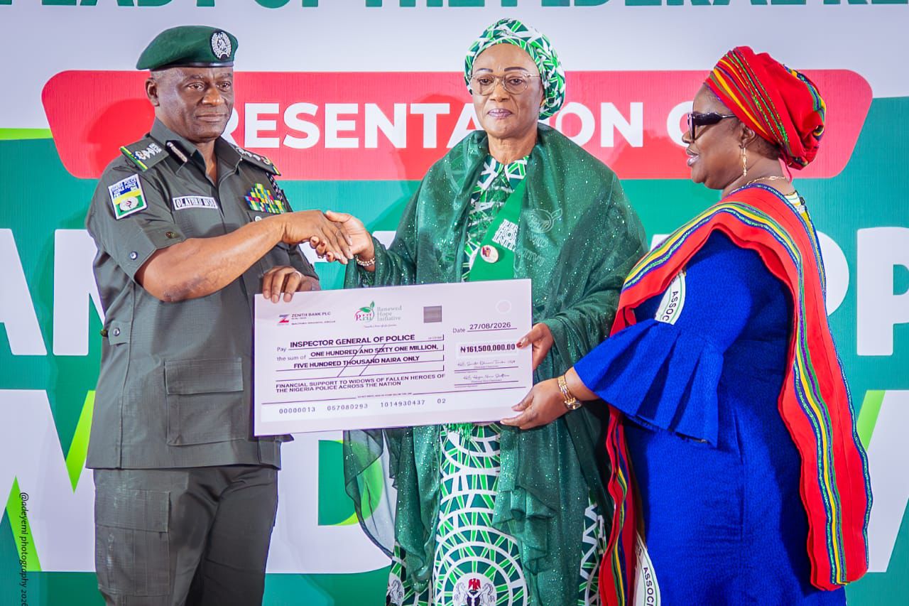 IGP Disu commends First Lady’s support for families of fallen police officers