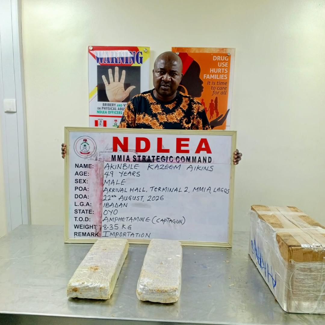 NDLEA Seizes N6.2bn ‘Jihadi Drug’, Opioids at Lagos Airport
